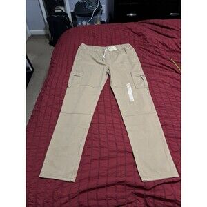 NWT!! THEREABOUTS Flex Tapered Cargo Pants Boy XXL 22H Husky Pull-On Drawstring
